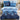 3Pcs Blue Geometry Printed Quilt Duvet Cover Bedding Set